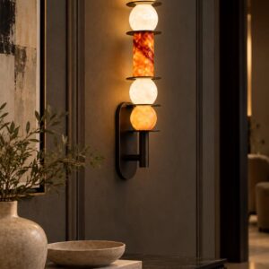 TOTEM ONYX & ALABASTER SCONCE