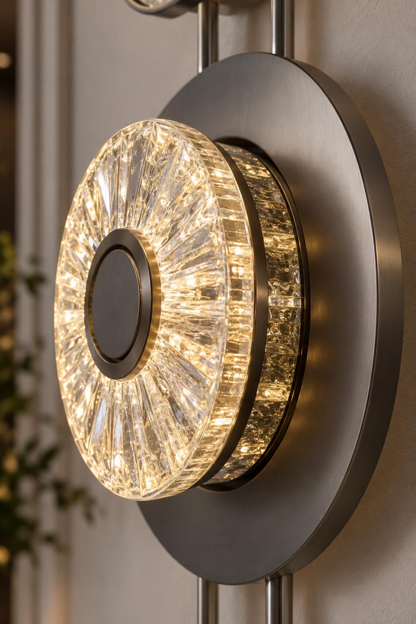 AURA ECLIPSE DUAL CRYSTAL SCONCE - Image 5