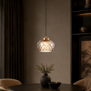 AURELIA AMBER CRYSTAL PENDANT LIGHT