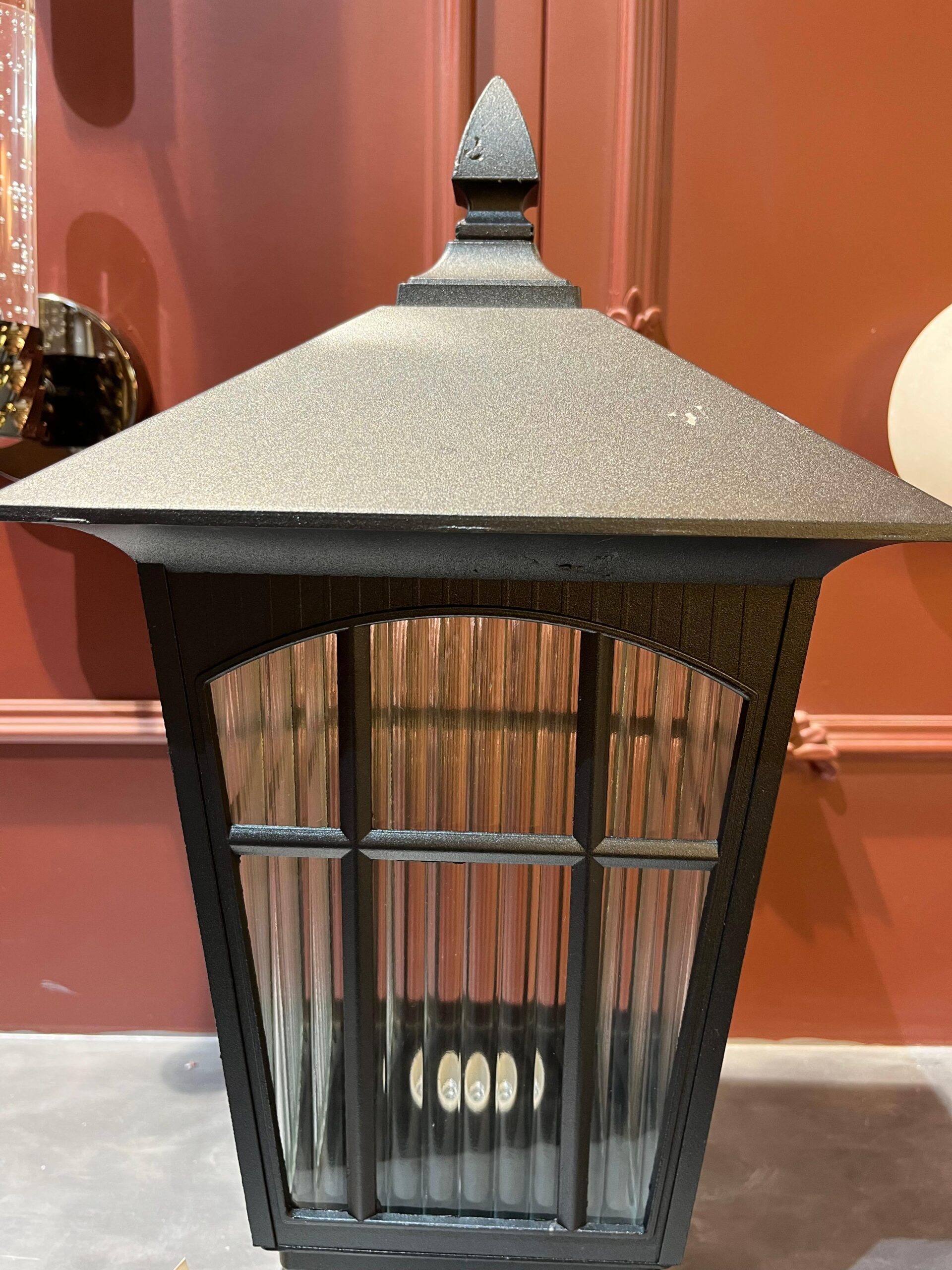HERITAGE BLACK OUTDOOR PILLAR LIGHT - Image 4